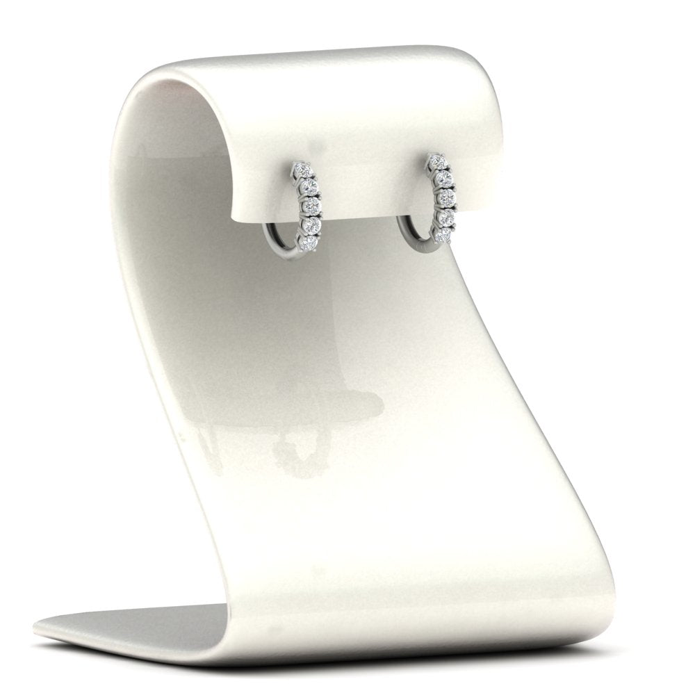 1/2 Carat Stunning Five Stone Huggie Hoops