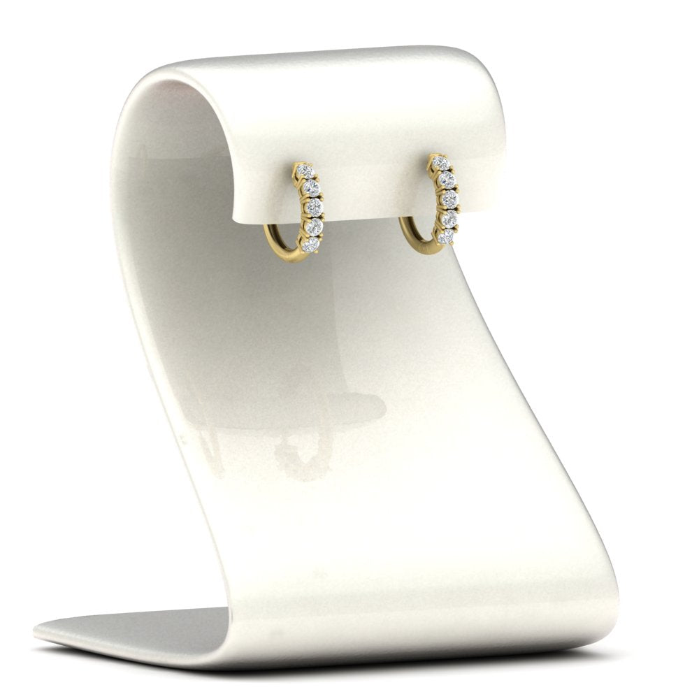 1/2 Carat Stunning Five Stone Huggie Hoops