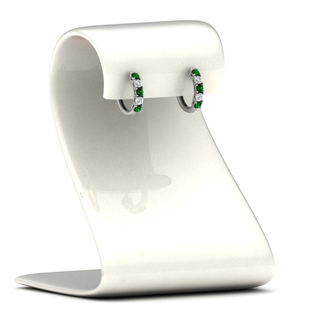 1/2 Carat Stunning Five Stone Huggie Hoops
