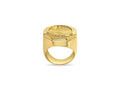Fancy Solid White/Yellow/Rose Gold Handmade Coin Ring , 1/10oz Coin ,