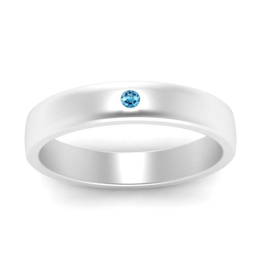 Round Diamond Classic Mens Band