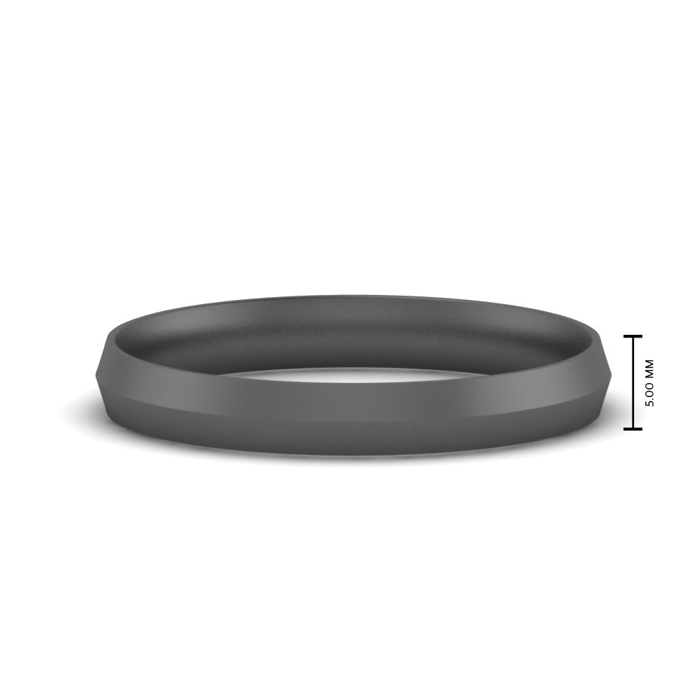 4 mm Comfort Fit Knife Edge Mens Band