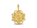 Fancy Solid White/Yellow/Rose Gold Handmade Coin Pendant , Chinese Panda Bear Coin ,