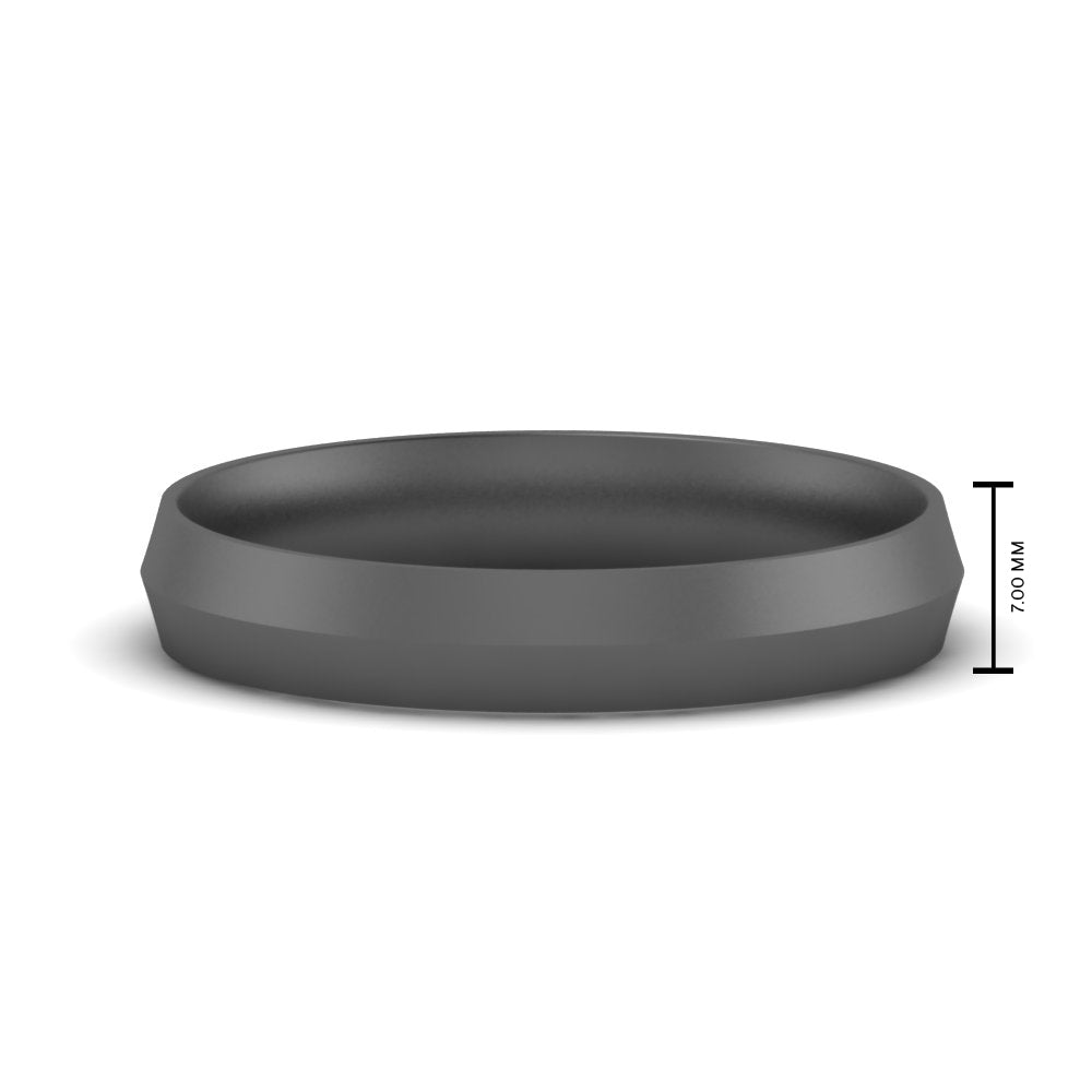 4 mm Comfort Fit Knife Edge Mens Band