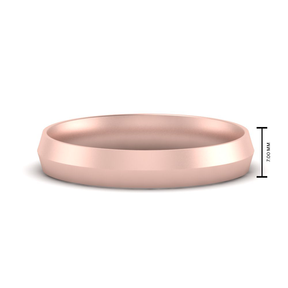 4 mm Comfort Fit Knife Edge Mens Band