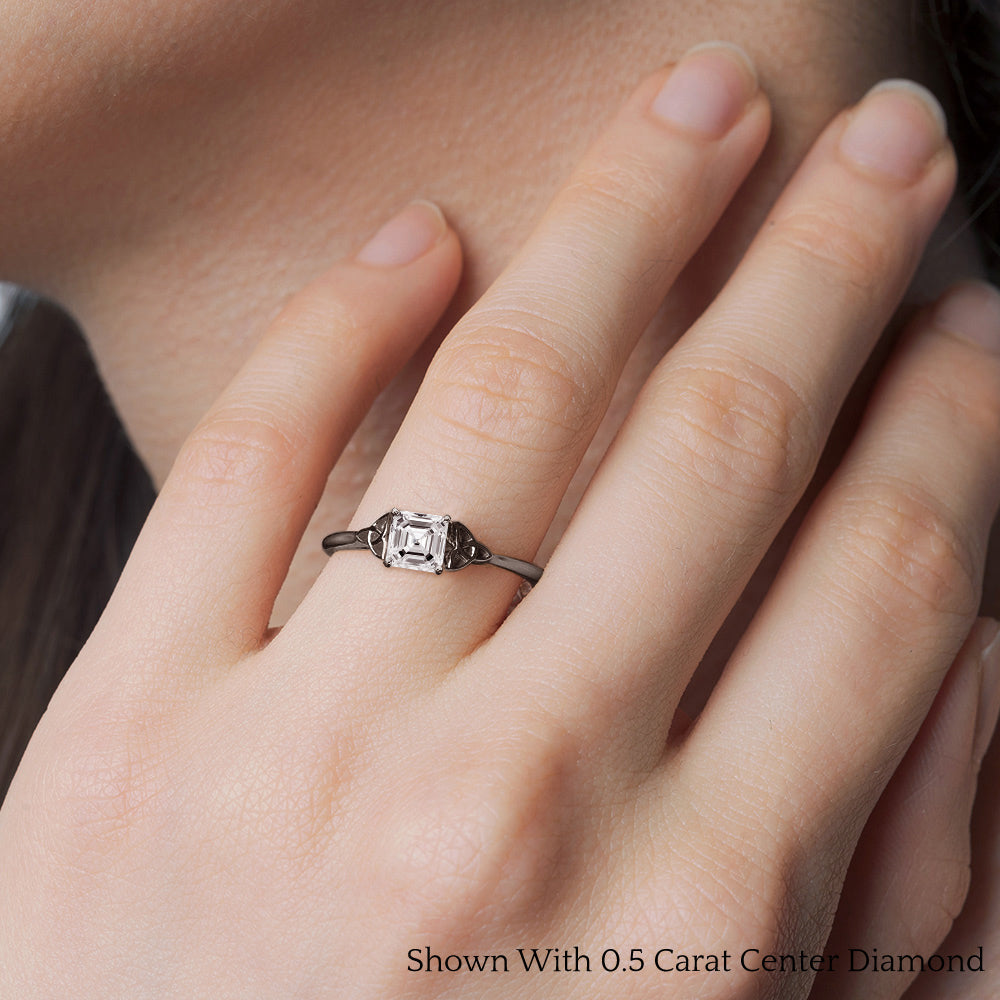 Celtic Solitaire Engagement Ring