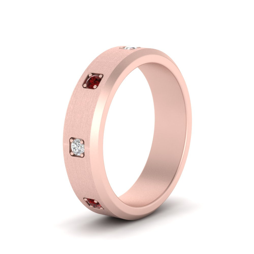Beveled Mens Promise Ring