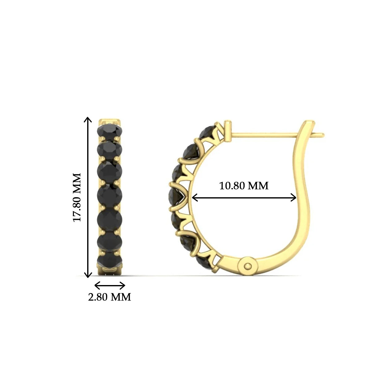 Modern Huggie Hoop Earrings