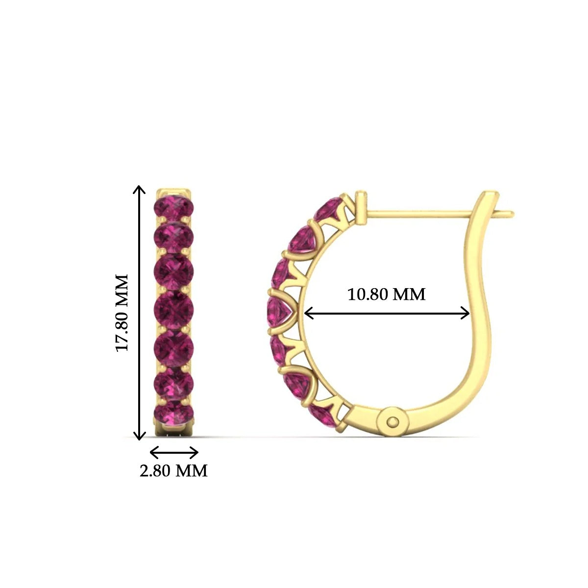 Modern Huggie Hoop Earrings