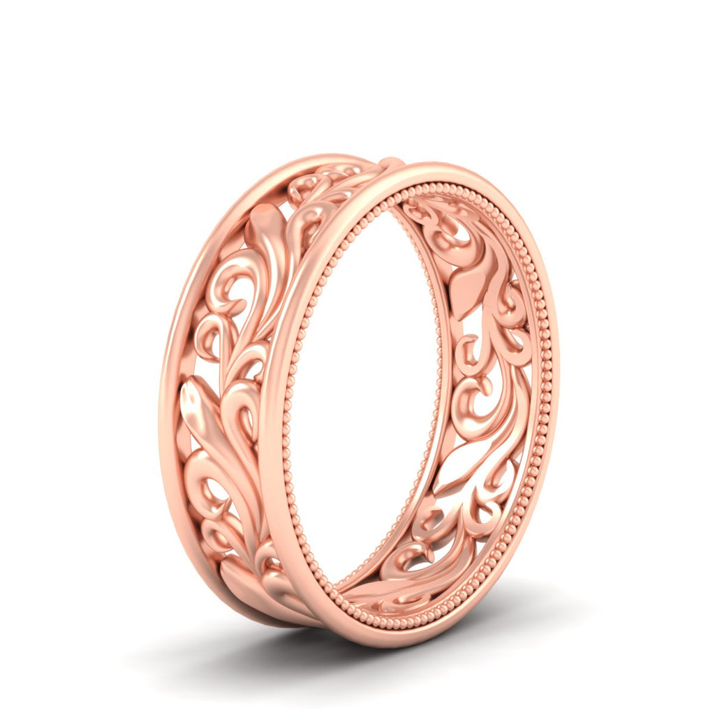 Filigree Women Wedding Band