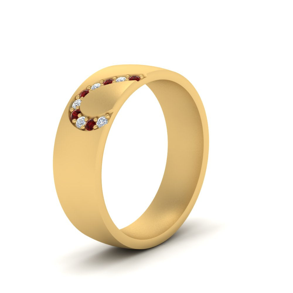 Mens Anniversary Band With Diamonds