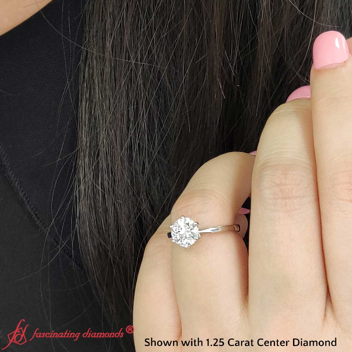 Classic Six Prong Solitaire Ring